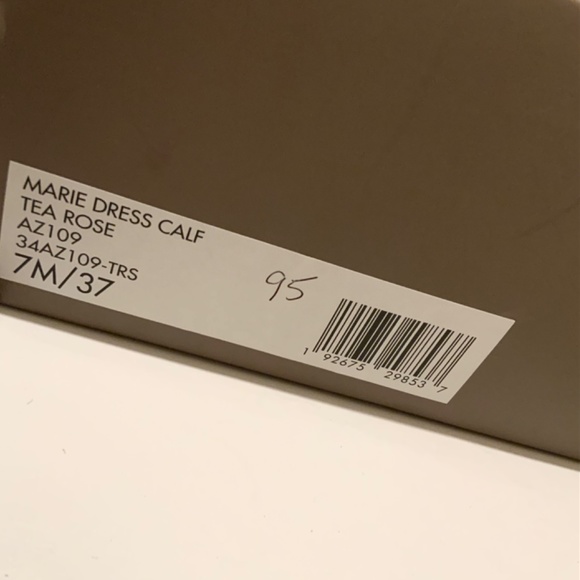 BCBGMAXAZRIA Marie Leather Ankle Strap Dress Sandals Beige Stiletto Heel Pumps 7 - Picture 6 of 7